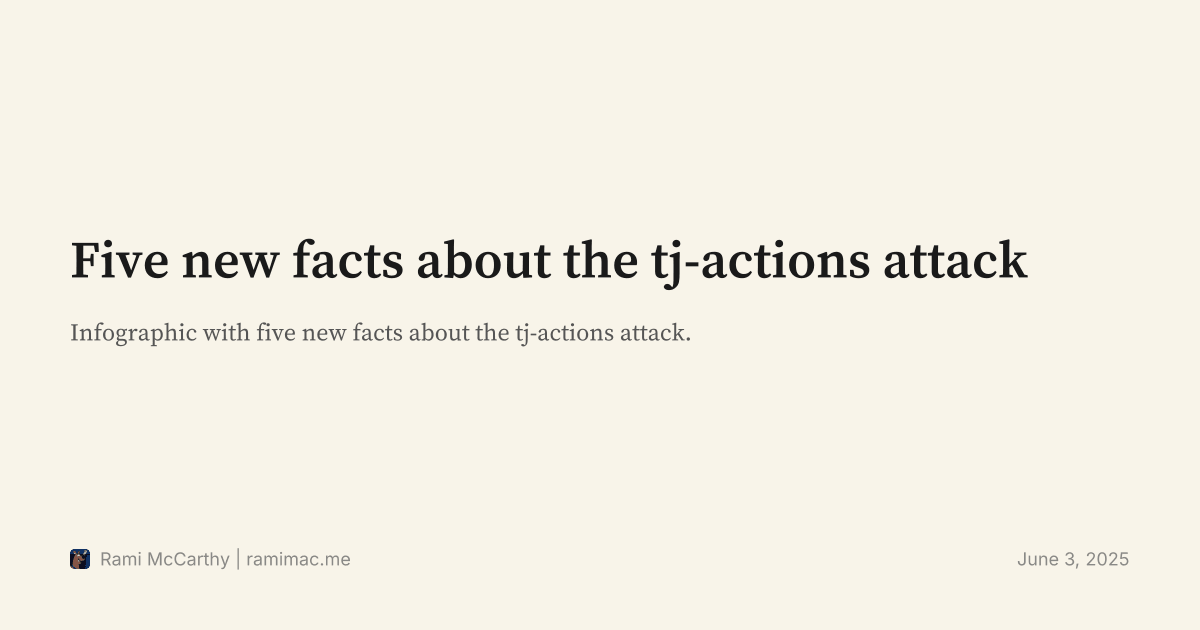 Five new facts about the tj-actions attack