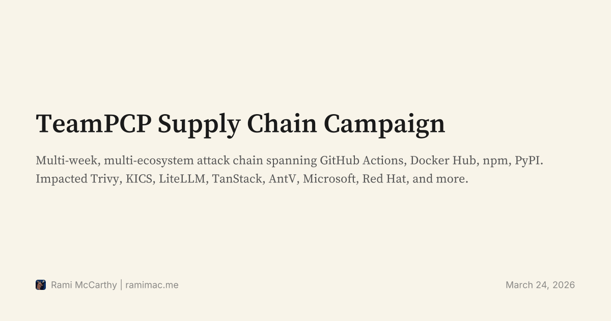 TeamPCP Supply Chain Campaign